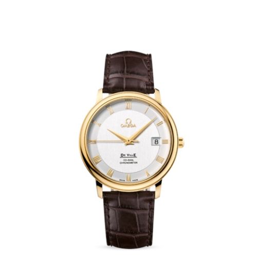 Omega De Ville Prestige Co-Axial 36.5 Yellow Gold / Silver